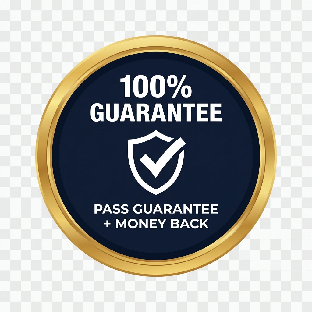 100% money-back guarantee badge